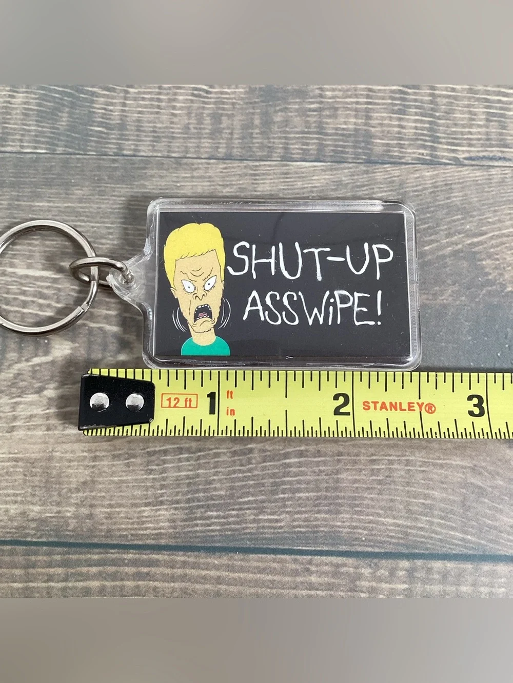 Vintage 90's 1993 Beavis And Butthead Keychain MTV 
